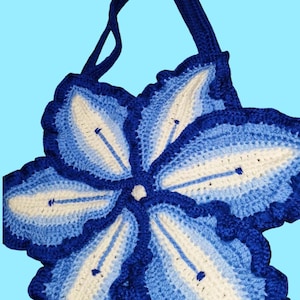 Crochet flower bag
